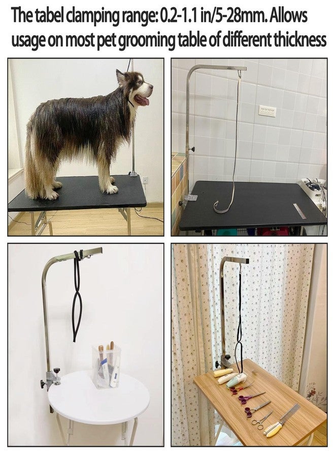 foxwake Pet Grooming Table Arms Clamp Metal, Heavy Duty Aluminium Alloy Dog Cat Hair Cut Holder Accessories Fixture Fixation (Inner Dia 22 * 22mm) - Image 4